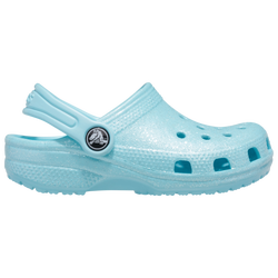 Girls' Grade School - Crocs Classic Glitter Clogs - Ice Blue/Ice Blue