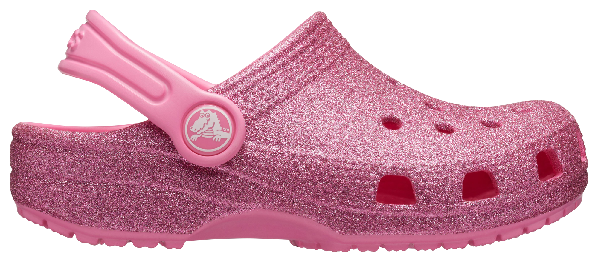 pink sparkly crocs