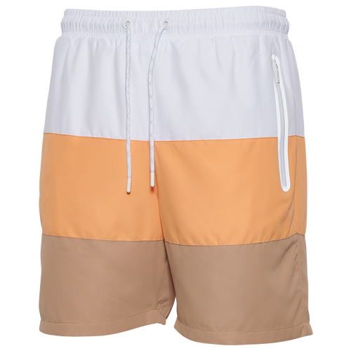 Csg Mens  Starboard Shorts In White/peach