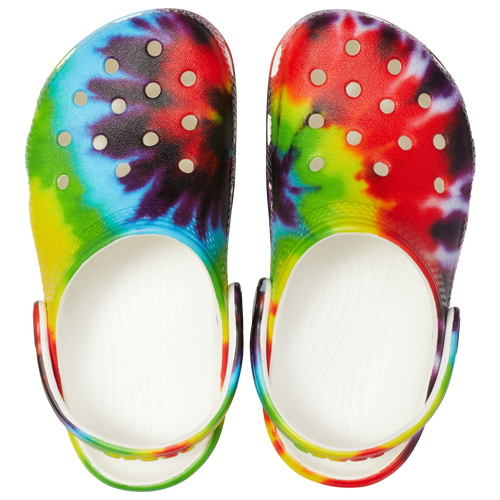 Youth tie dye crocs fashion