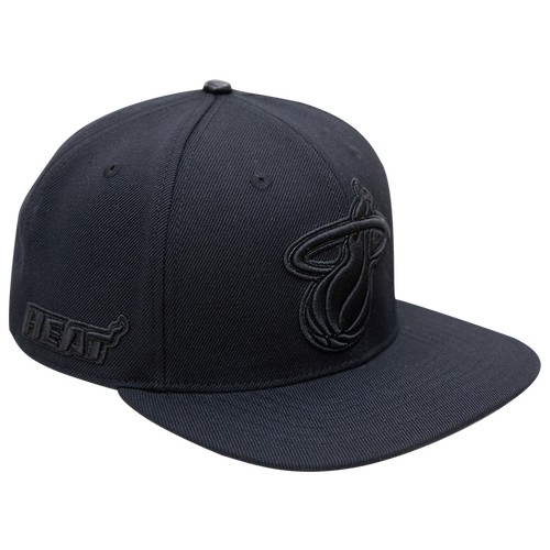Shop Pro Standard Mens Miami Heat  Heat Bob Logo Snapback Hat In Black/black