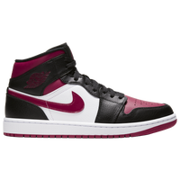 Black/Noble Red/Blanc- Jrdn Aj 1 Mid-bk/rd/wh