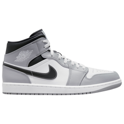 Men's - Jordan AJ 1 Mid - Anthracite/Light Grey/White