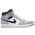 Jordan AJ 1 Mid - Men's Anthracite/Light Grey/White