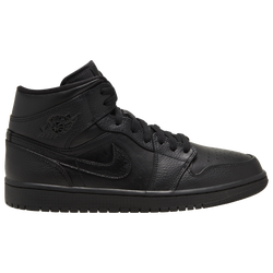Men's - Jordan AJ 1 Mid - Black/Black/Black
