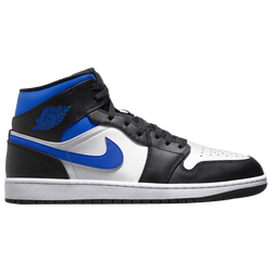Men's - Jordan AJ 1 Mid - White/Blue/Black
