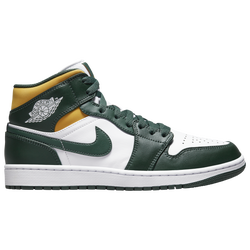 Men's - Jordan AJ 1 Mid - Pollen/Noble Green/White