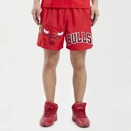 

Pro Standard Mens Chicago Bulls Pro Standard Bulls Woven Team Shorts - Mens Black/Red Size M