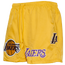Pro Standard Lakers Team Woven Shorts - Men's Yellow/Purple