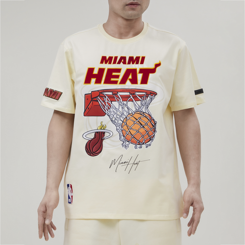 

Pro Standard Mens Miami Heat Pro Standard Heat Champ 2.0 T-Shirt - Mens Tan/Tan Size L