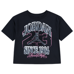Girls' Grade School - Jordan Fierce and Fearless T-Shirt  - Black/Black