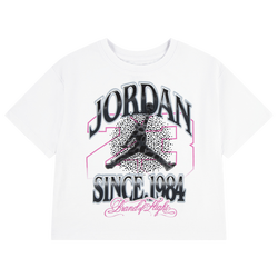 Girls' Grade School - Jordan Fierce and Fearless T-Shirt  - White/Black