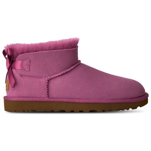 WOMENS - UGG Ultra Mini Bailey Bow - Dark Winterberry
