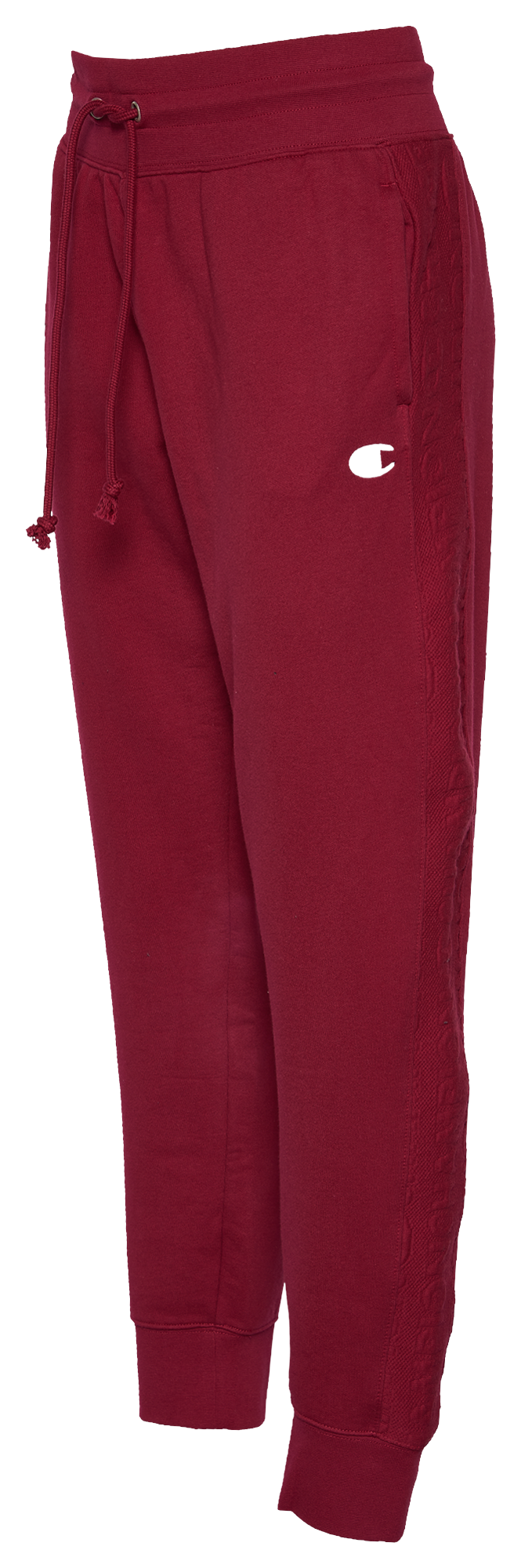 champion embossed logo washed fleece joggers