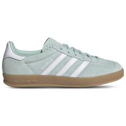 Women's - adidas Originals Gazelle Indoor  - Ash Green/White