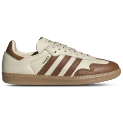 Women's - adidas Originals Samba OG  - Wonder White/Dusky Bronze/Gold Metallic