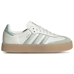 Women's - adidas Originals Sambae  - Off White/Linen Green