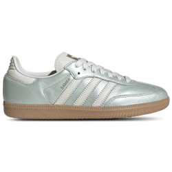 Women's - adidas Originals Samba OG - Linen Green Metallic/Off White/Cyber Metallic