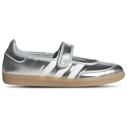 Women's - adidas Originals Samba Jane  - Silver Metallic/Off White/Gum