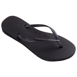 Women's - Havaianas Slim Sandals   - Black