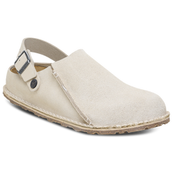 Pour femmes - Birkenstock Sabots en suède avec assise plantaire douce Boston - Huître