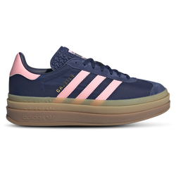 Women's - adidas Originals Gazelle Bold  - Dark Blue/Pink Spark