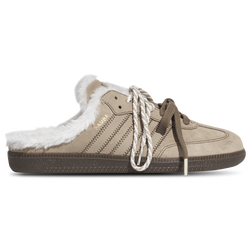 Women's - adidas Originals Samba Mule  - Gold Metallic/Preloved Brown/Core White