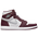 Jordan Retro 1 High OG - Men's White/Maroon/Silver