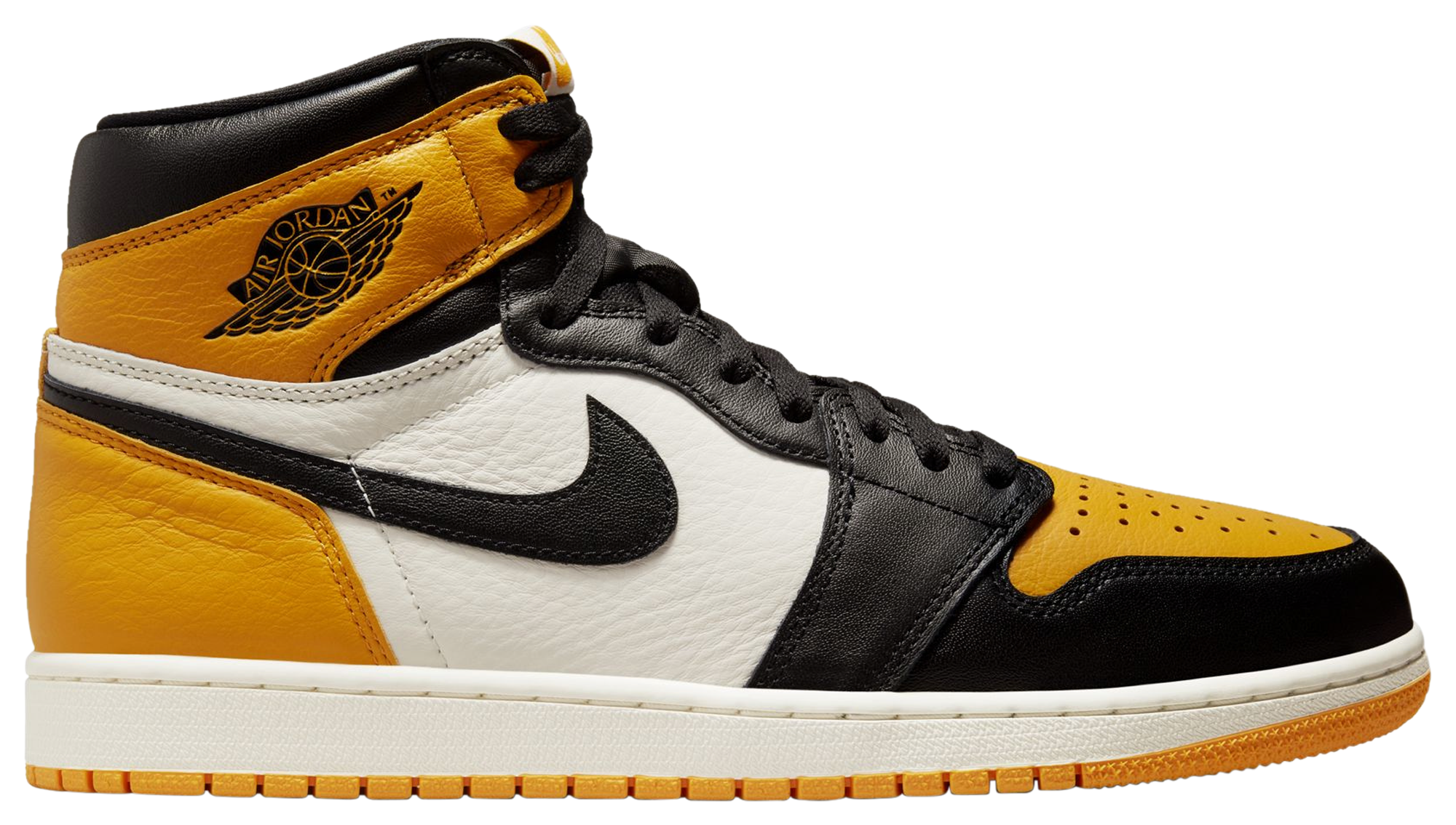 black and yellow jordan 1 footlocker