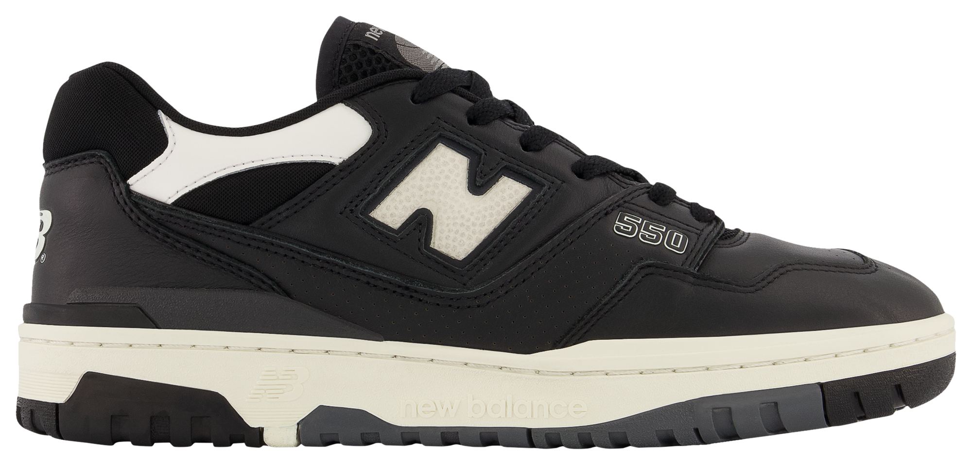 new balance 550 cream black foot locker