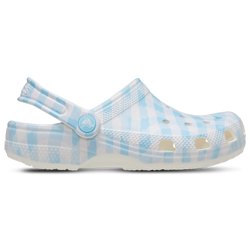 Pour femmes - Crocs Sabots classiques - Blanc/Bleu