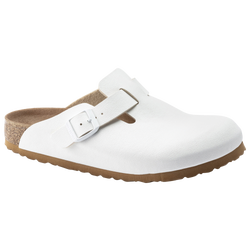Women's - Birkenstock Boston Vegan Clogs  - White