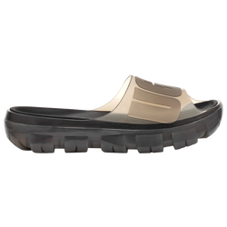 Women's - UGG Jella Clear Slides - Black/Black