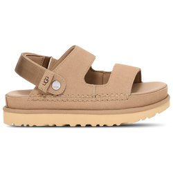 Women's - UGG Goldenstar Adjustable Slides  - Sand/Sand