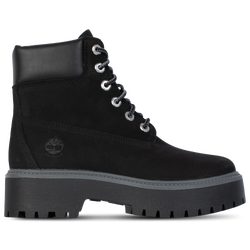 Women's - Timberland Stone Street 6" Waterproof Boots - Jet Black/Black