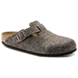 靴 BIRKENSTOCK Boston Boston Soft Footbed Suede Leather Taupe | BIRKENSTOCK