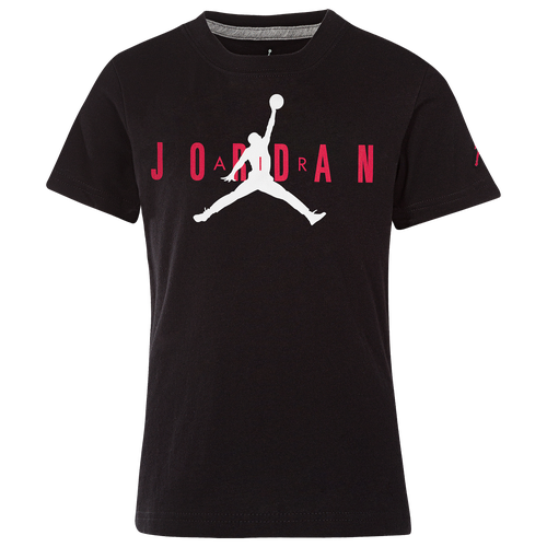 

Boys Jordan Jordan Jumpman Air T-Shirt - Boys' Grade School White/Red/Black Size L