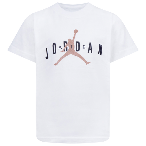 

Boys Preschool Jordan Jordan Brand 5 T-Shirt - Boys' Preschool White/Gold Size 4