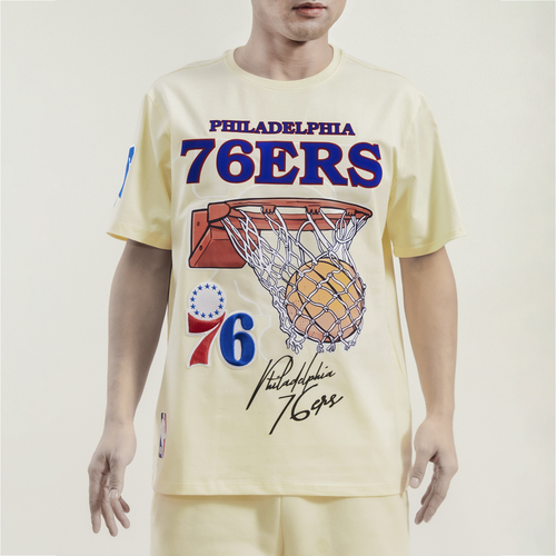 

Pro Standard Mens Pro Standard 76ers Champ 2.0 T-Shirt - Mens Tan/Tan Size S