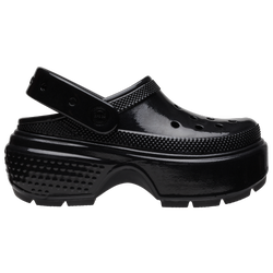 Women's - Crocs Stomp Clogs  - Black/Black