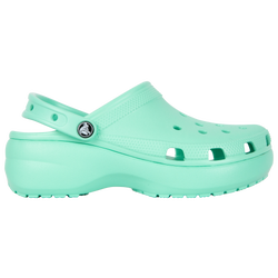 Women's - Crocs Classic Platform Clogs - Green