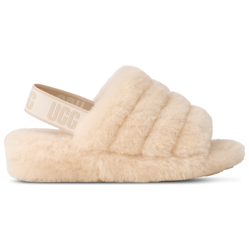 UGG Fluff Yeah Slides - UGG Tan/White