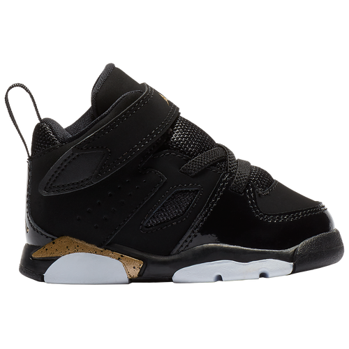 

Boys Jordan Jordan Flight Club '91 - Boys' Toddler Basketball Shoe Black/Metallic Gold/White Size 05.0