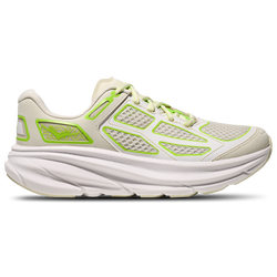 Women's - HOKA Clifton One9 - Truffle Salt/Neon Lime