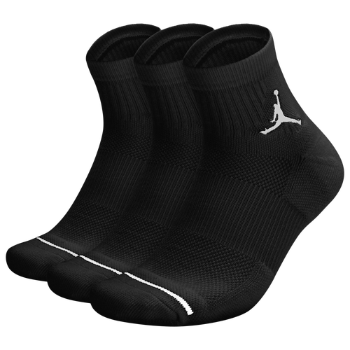 

Jordan Jordan Jumpman Quarter 3 Pack Socks Black Size L