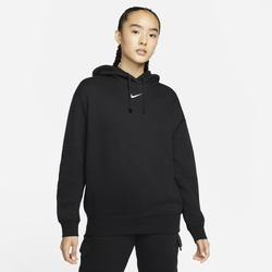 Women's - Nike CLCTN Fleece Hoodie  - Black/White