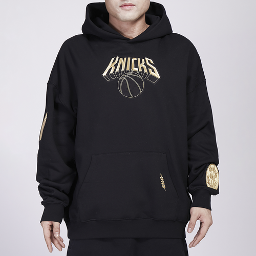 Pro Standard Mens New York Knicks  Knicks B&g Drop Shoulder Hoodie In Gold/black