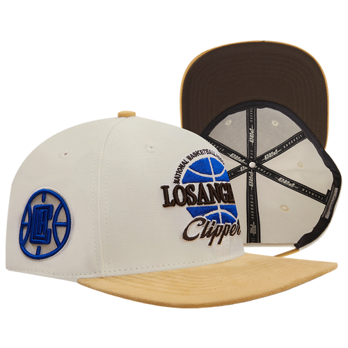 MENS - Pro Standard Clippers SMU Strapback Cap - Eggshell