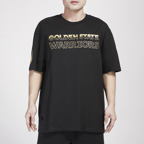 

Pro Standard Mens Golden State Warriors Pro Standard Warriors B&G Drop Shoulder T-Shirt - Mens Black/Gold Size S