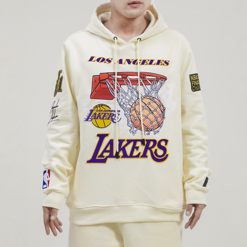 Men's Los Angeles Lakers Pro Standard White Collection Pullover Hoodie